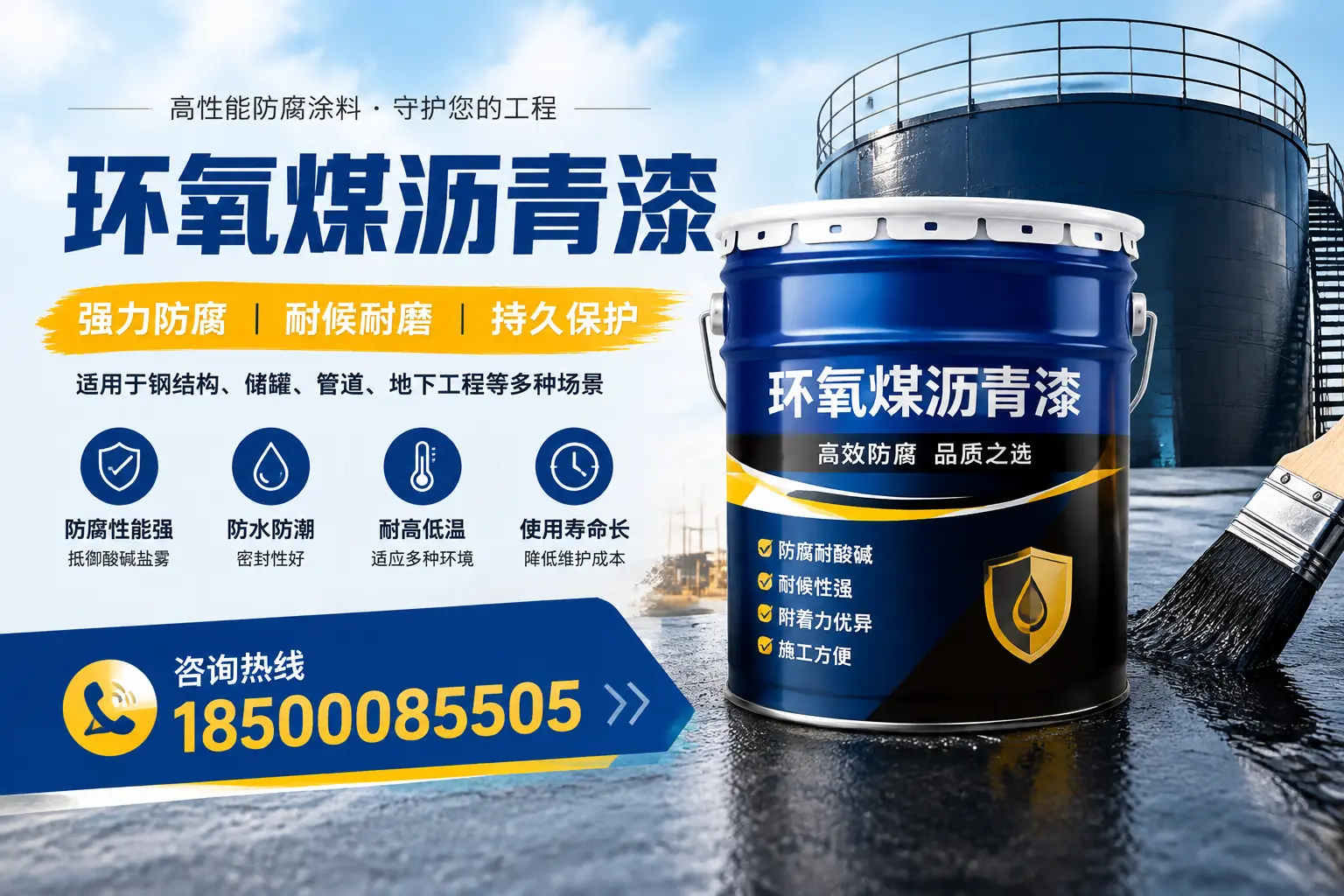 环氧煤沥青漆在工业中的应用，锦州企业的选择